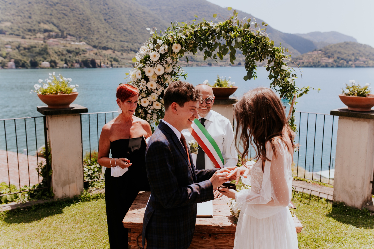 Ślub plenerowy Agnieszki i Kuby nad Lago di Iseo Włochy 14