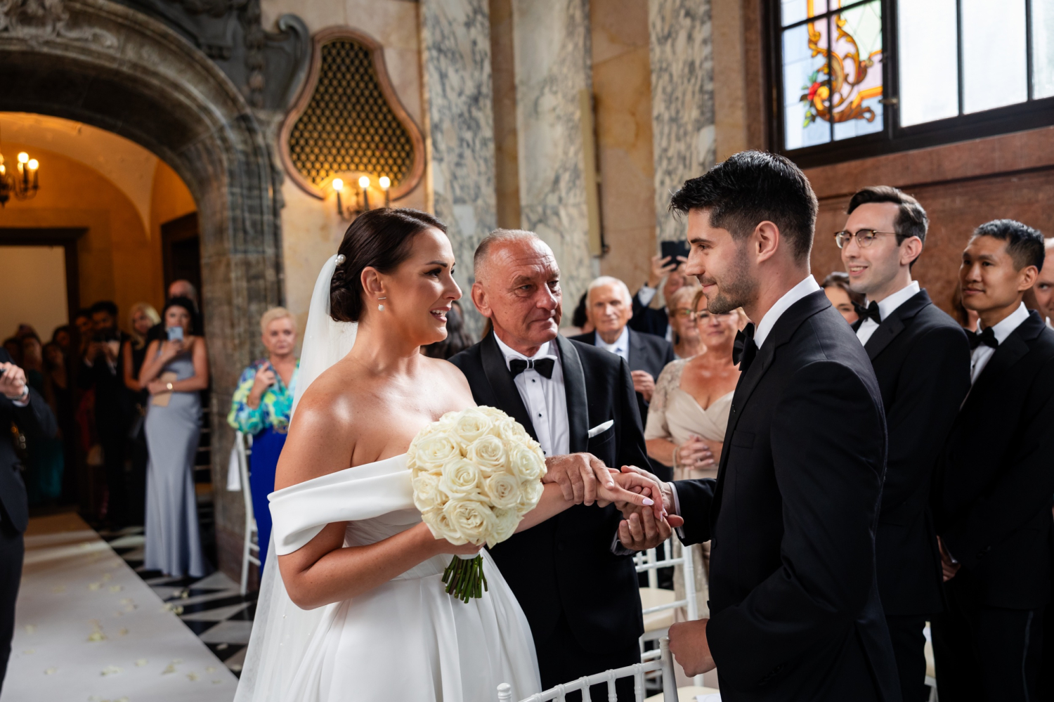 Pałac Goetz elegancki ślub Inez Peter 30