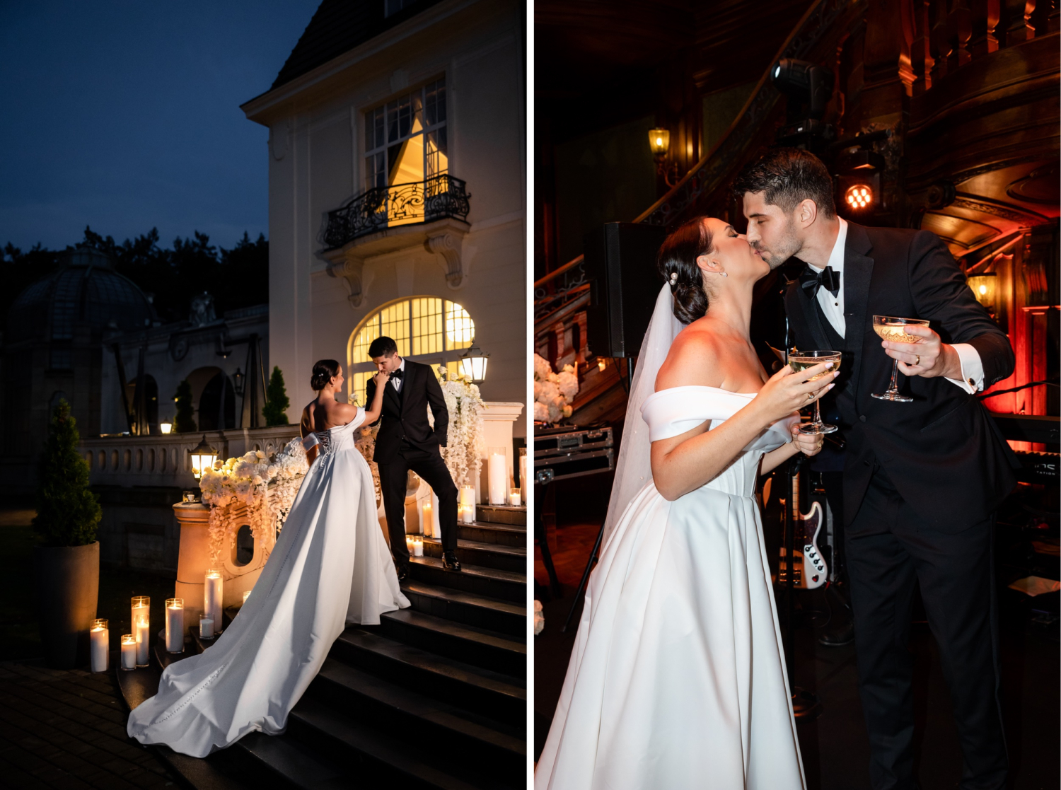 Pałac Goetz elegancki ślub Inez Peter 44