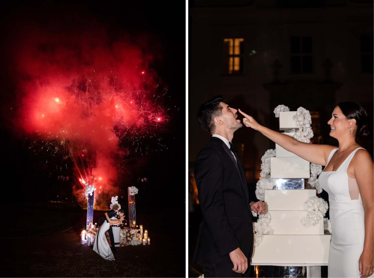 Pałac Goetz elegancki ślub Inez Peter 57